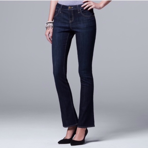 women's simply vera vera wang bootcut jeans